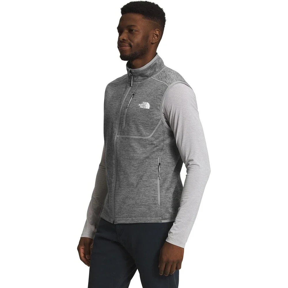 The North Face Canyonlands Vest Jacket Mens 2XL Heather Gray Full Zip SGN1666